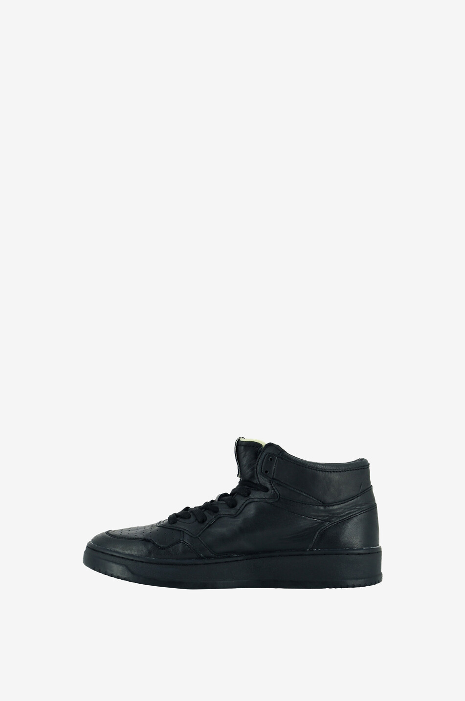 AUTRY Baskets montantes à  lacets en cuir lisse Autry 01 Mid Man Homme NOIR 3