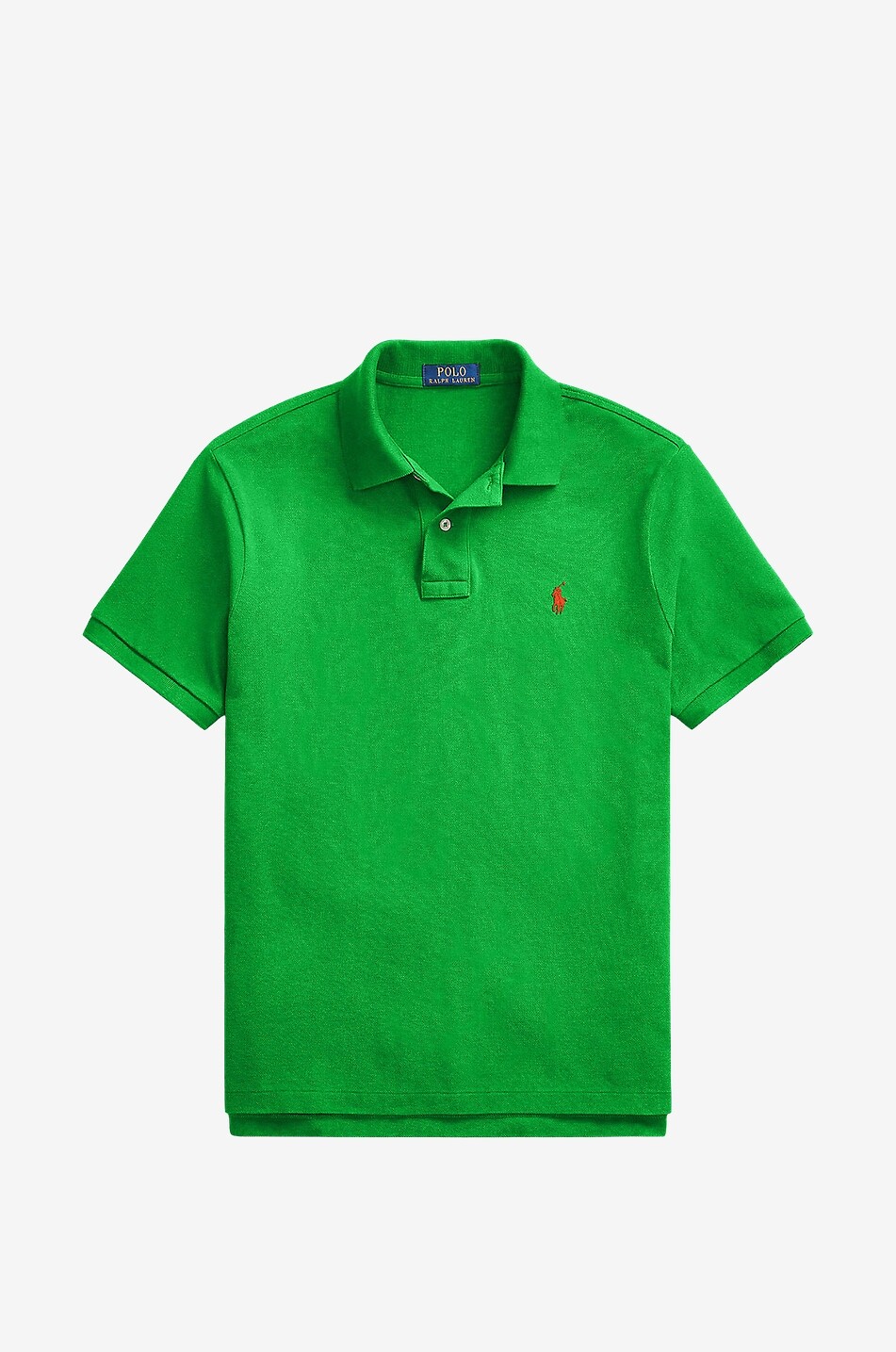 Custom Slim Fit Pony embroidered piqué cotton polo shirt