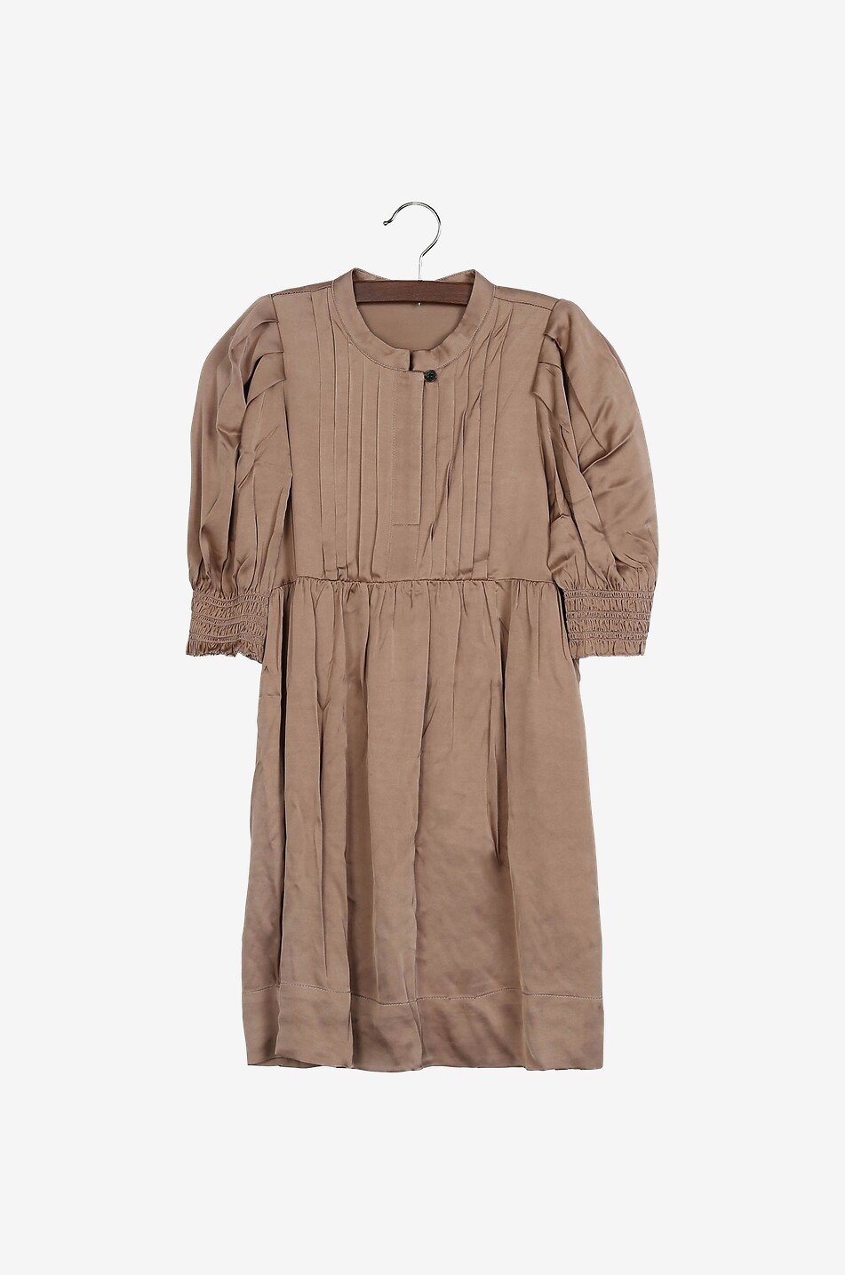 DESIGNERS REMIX GIRL Mädchen-Kleid mit Puffärmeln Emme Mädchen BEIGE 1