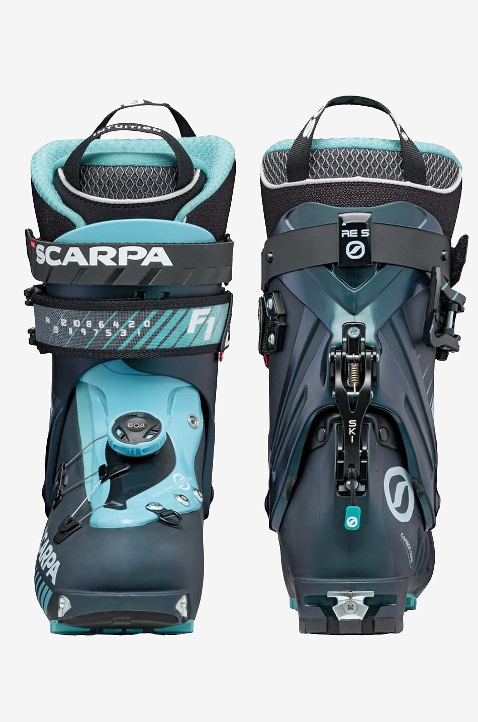 SCARPA Bottes de ski femme F1 Femme BLEU 4
