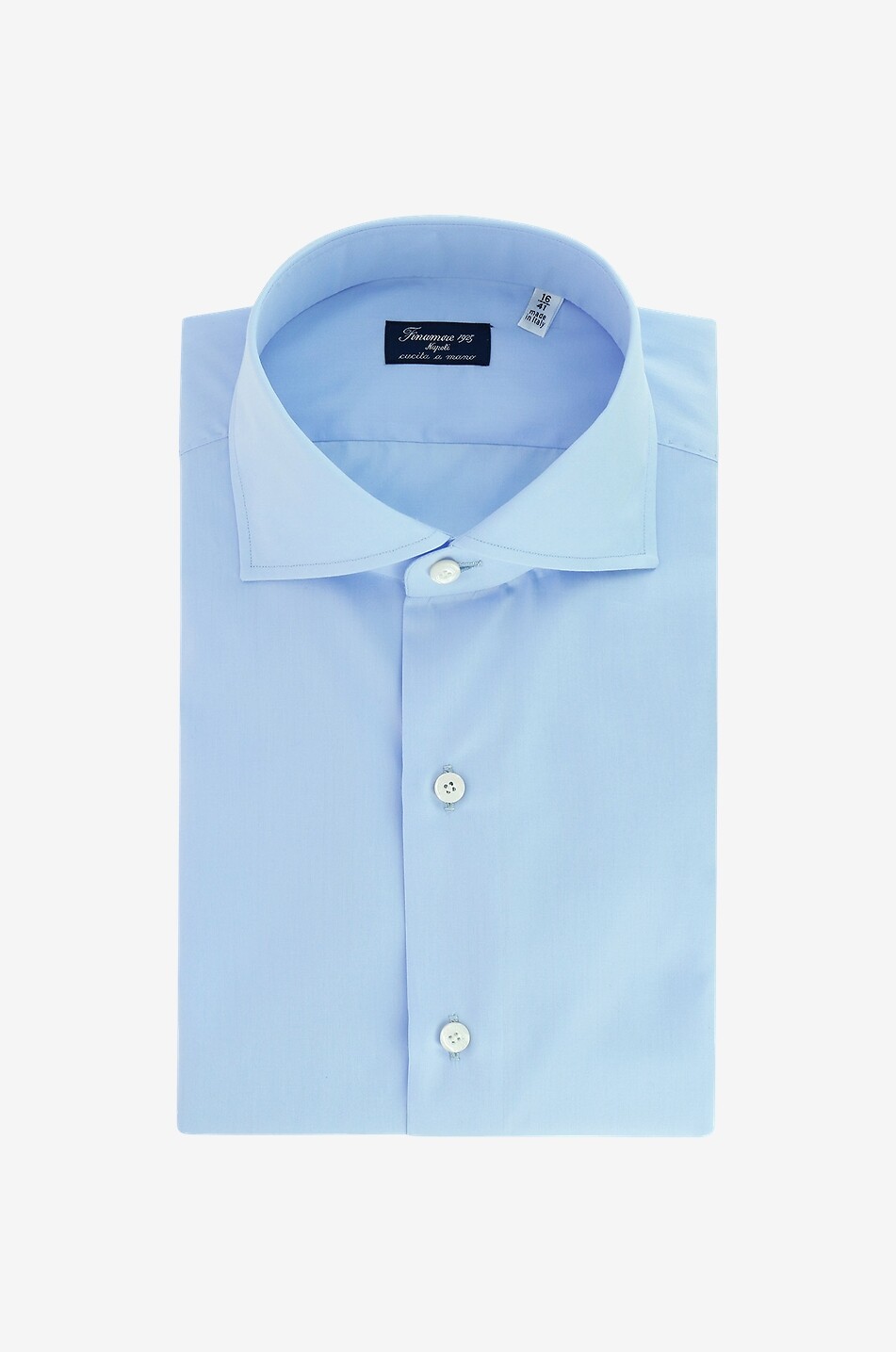FINAMORE Baumwollhemd Edoardo Herren HELLBLAU 1
