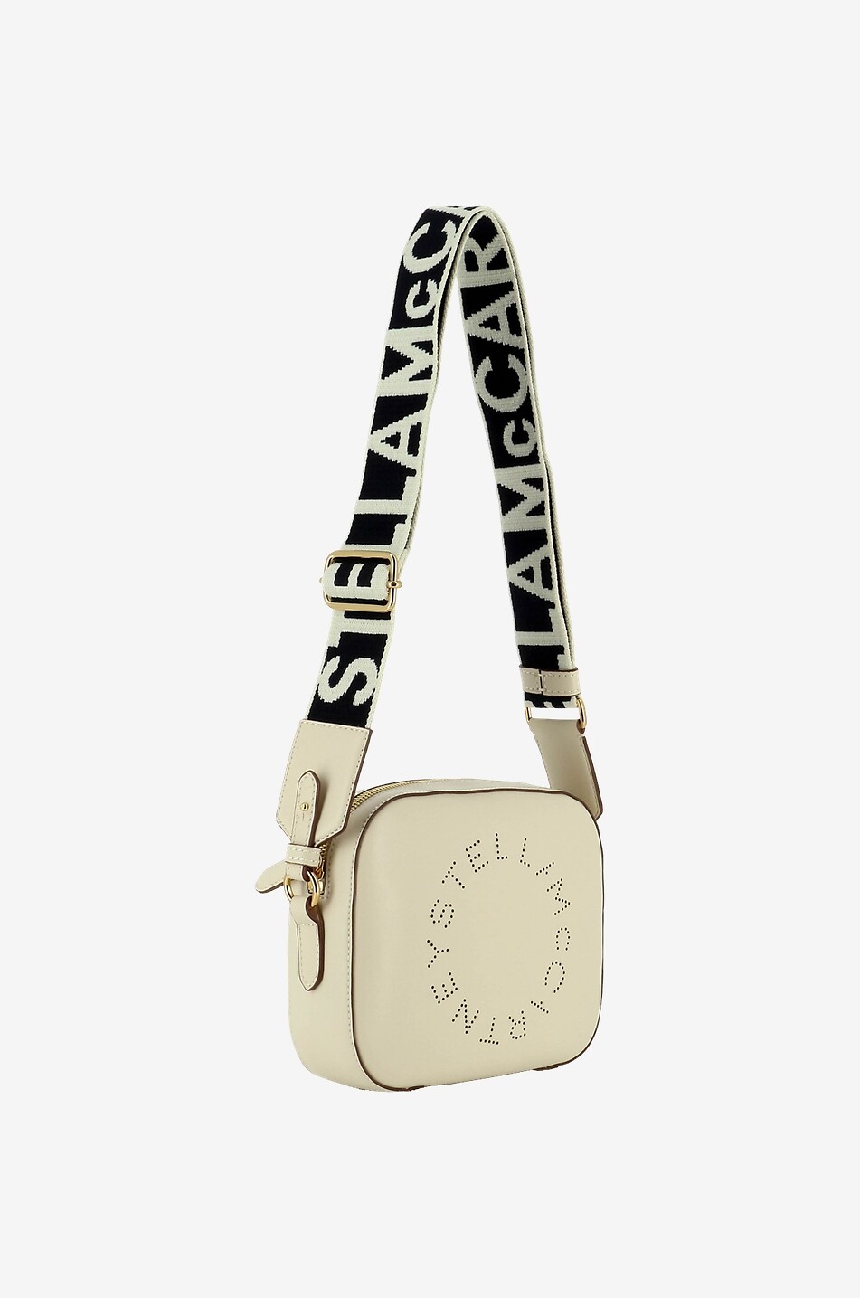 STELLA McCARTNEY Stella Logo Small Camera faux leather shoulder bag Women EGGSHELL 2