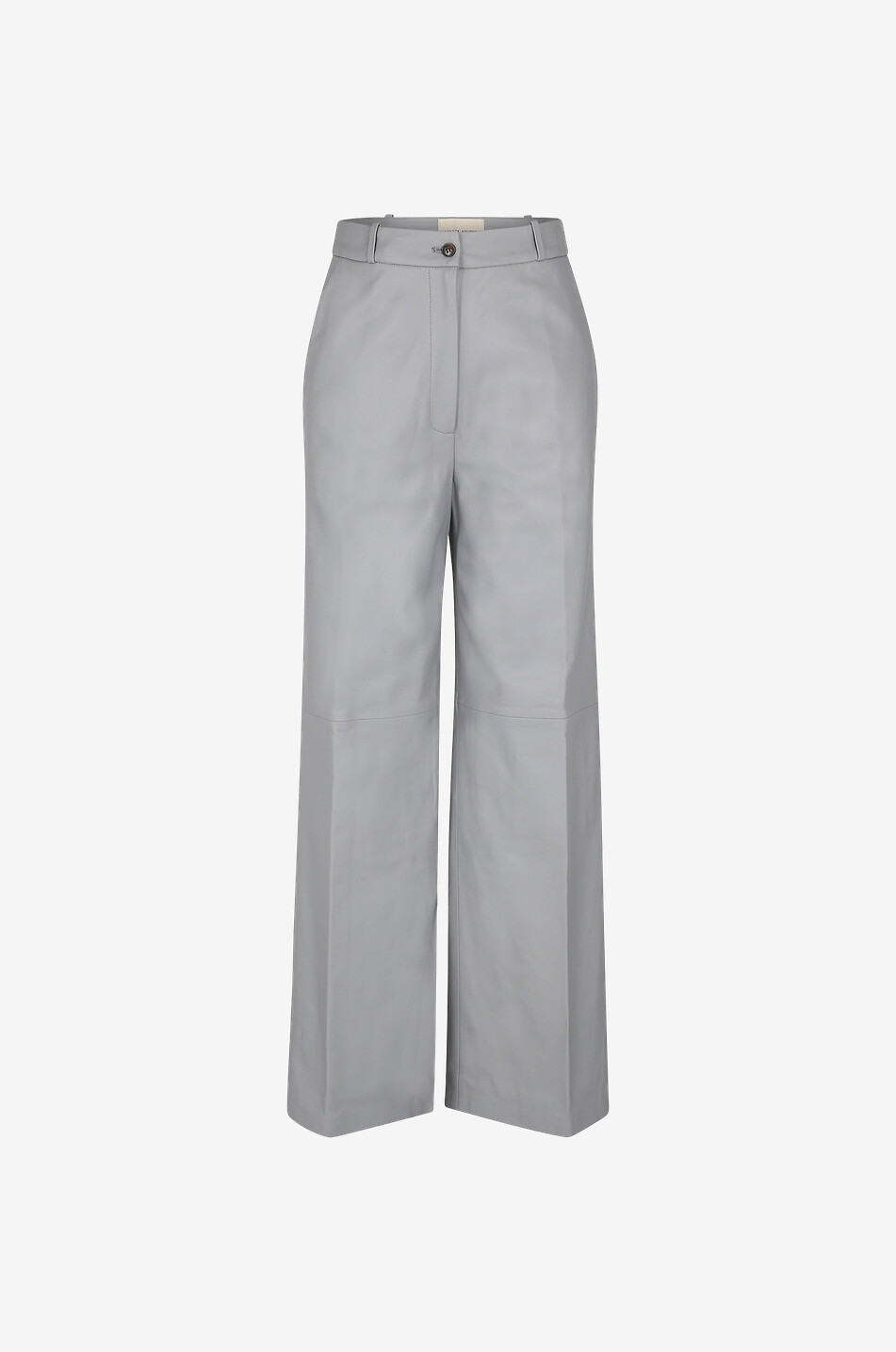 LOULOU STUDIO Pantalon large en cuir Noro Femme GRIS CLAIR 1