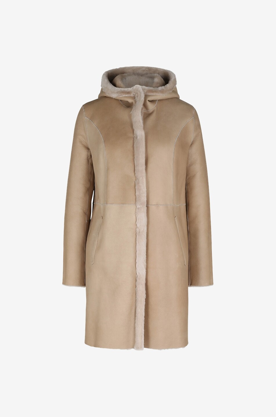 ARMA Manteau réversible en peau lainée Sama Femme CAMEL 2