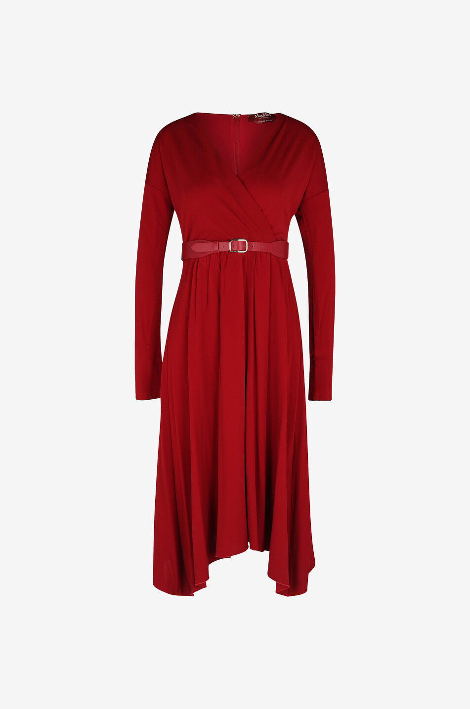 Robe midi cache-coeur en jersey Bertone