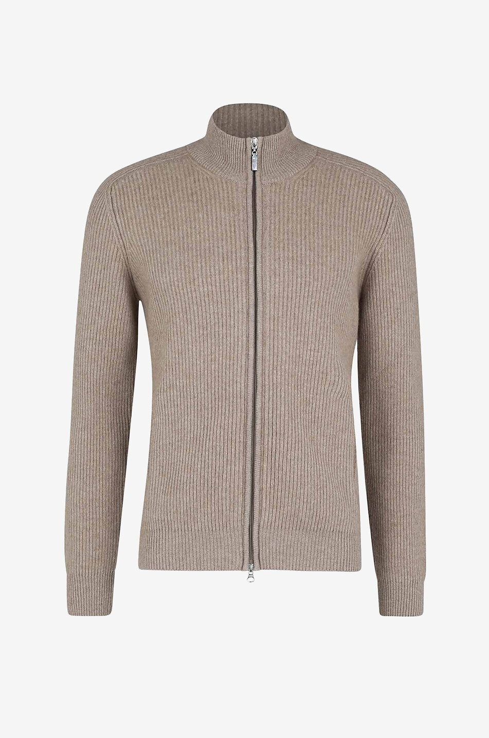 Cardigan zippé en cachemire GRAN SASSO MARRON Bongénie