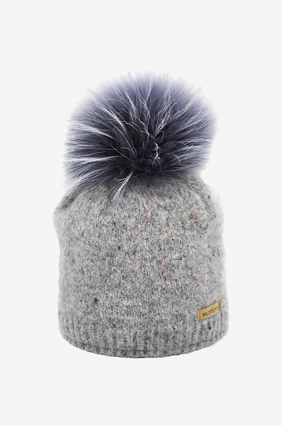 NORTON Bonnet à pompon 8343 Femme GRIS 1