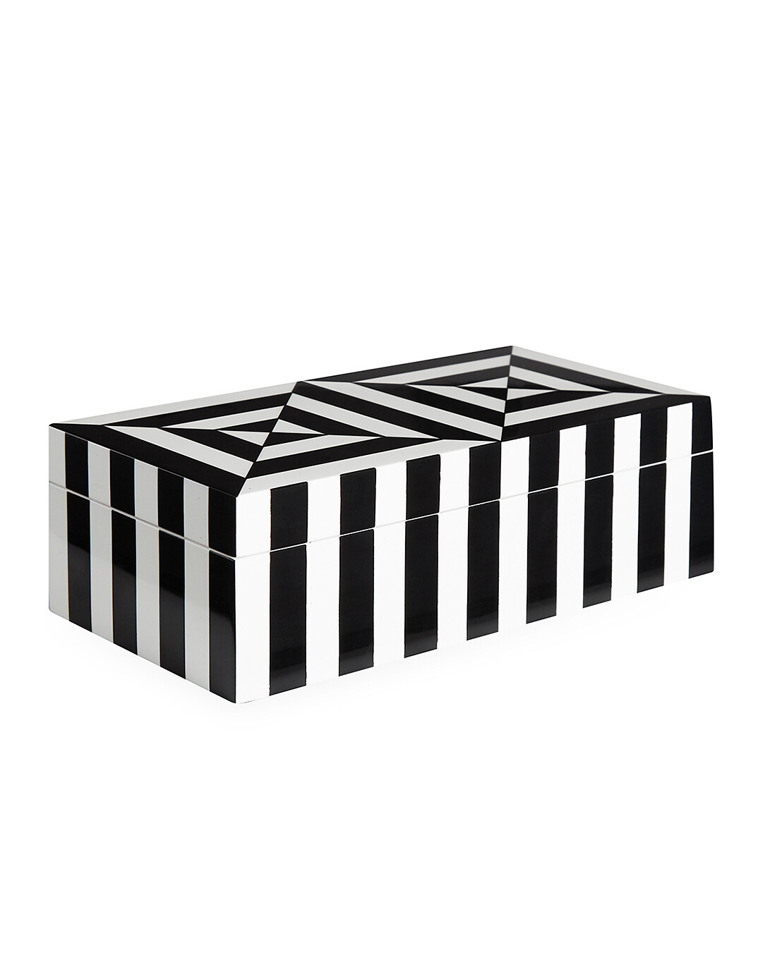 Boîte laquée décorative Op Art