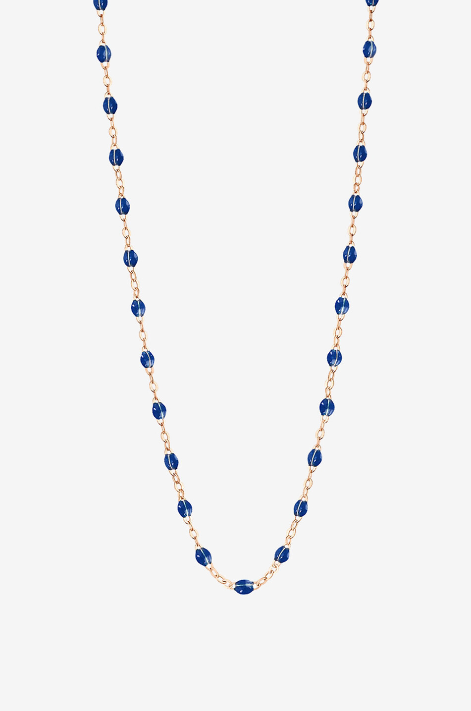 GIGI CLOZEAU Classique Gigi Pink gold necklace Women DARK BLUE 1