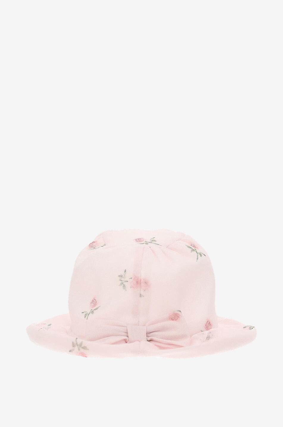 Rose printed baby hat