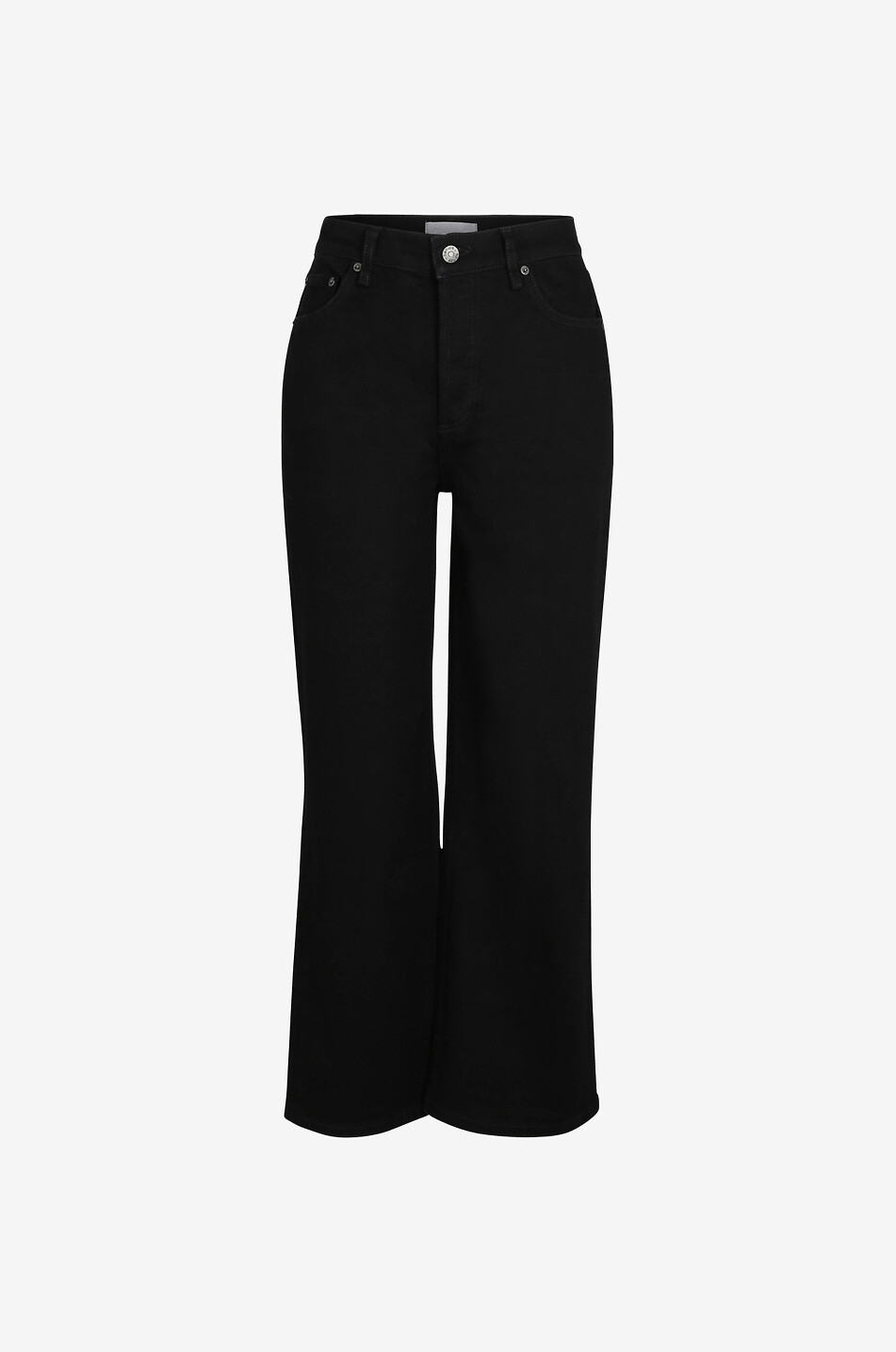 Jeans mit weitem Bein und hoher Taille The Mikey Black Beauty