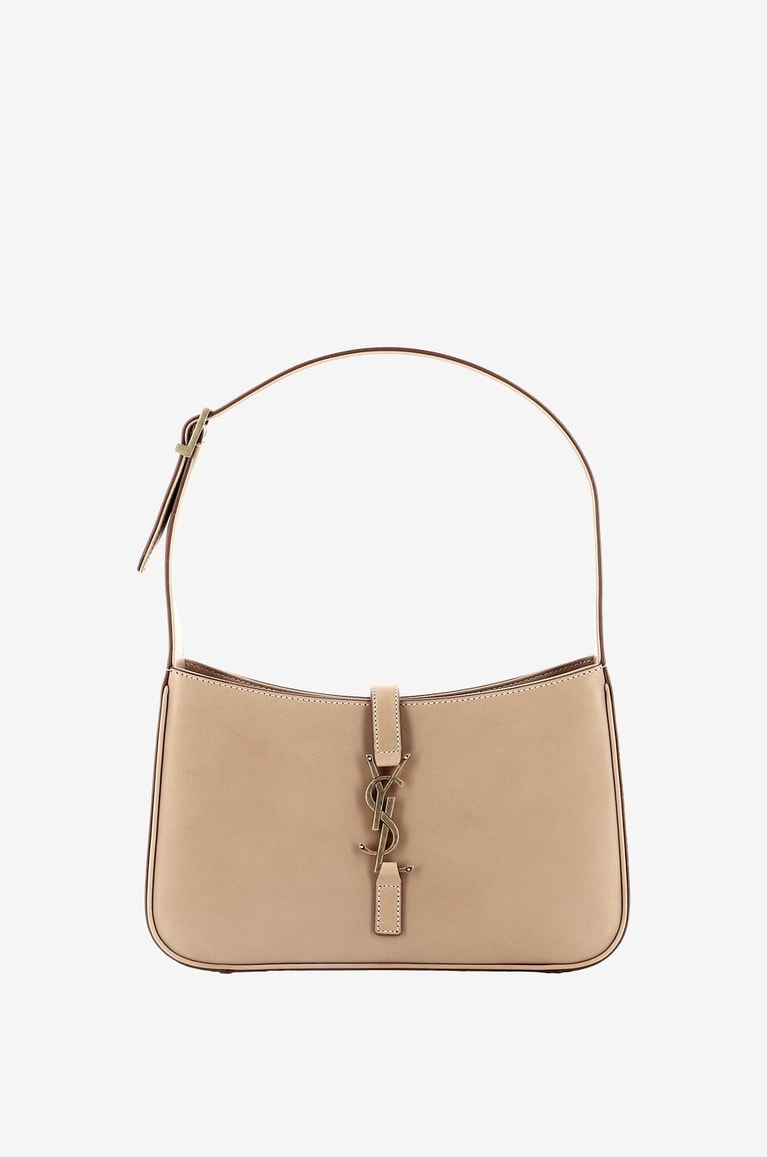 SAINT LAURENT PARIS Le 5 à 7 Hobo smooth leather handbag Women CAMEL 1