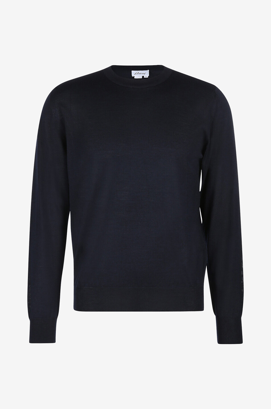 Pull à col rond en laine, soie et cachemire