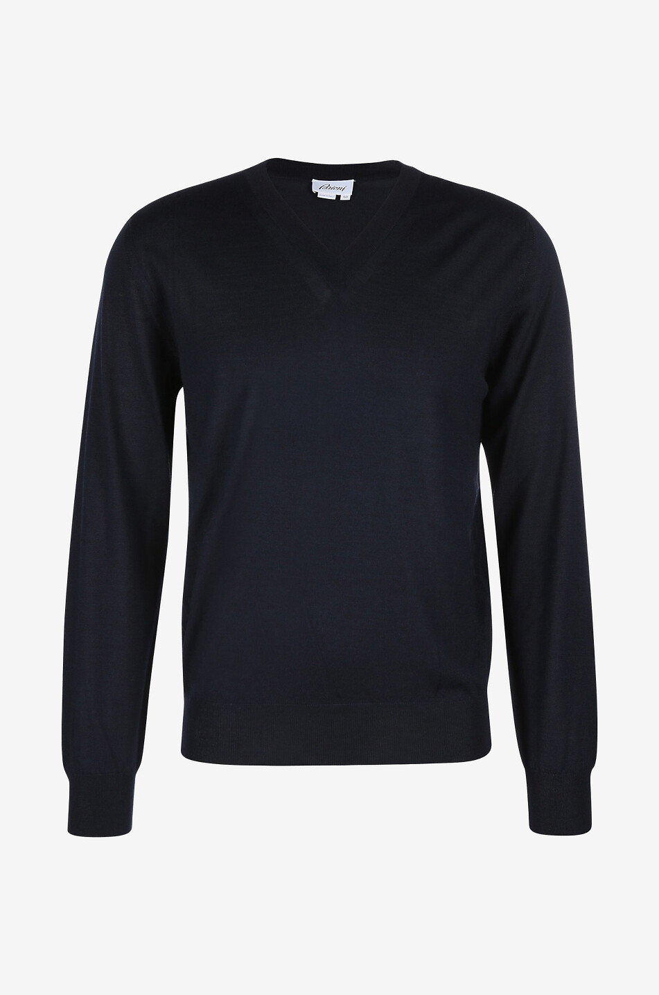 BRIONI Pullover aus Wolle, Seide und Kaschmir mit V-Ausschnitt Herren DUNKELBLAU 1