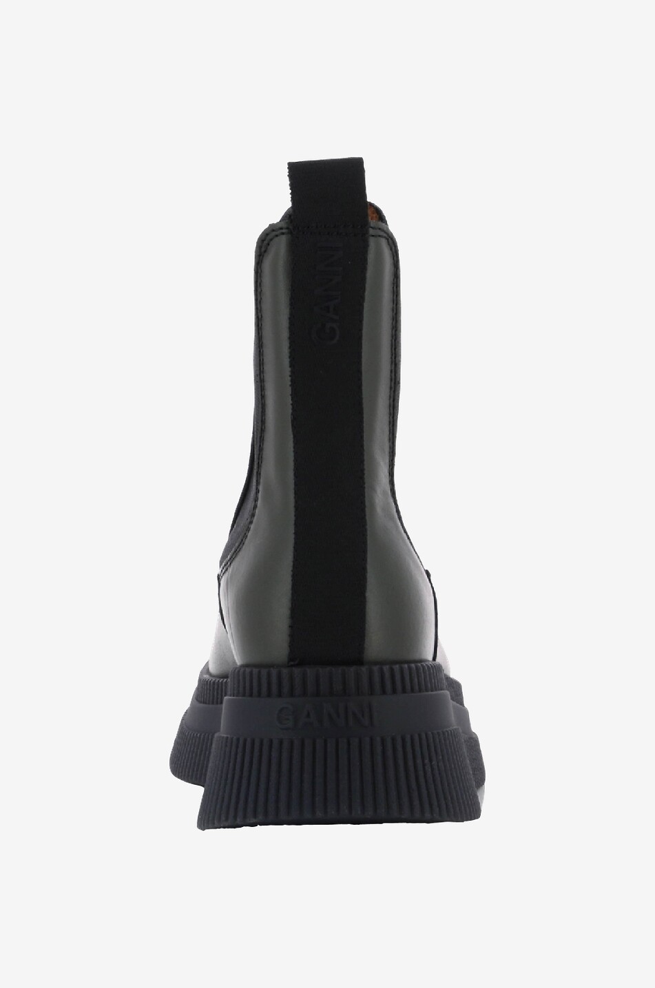 GANNI Stiefeletten aus Kalbsleder Chunky Chelsea Damen DUNKELGRAU 4