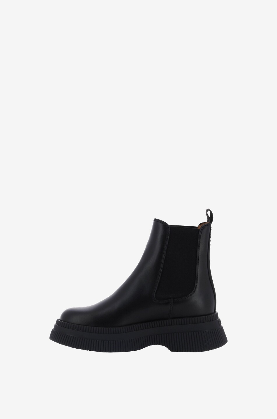 GANNI Stiefeletten aus Kalbsleder Chunky Chelsea Damen SCHWARZ 3