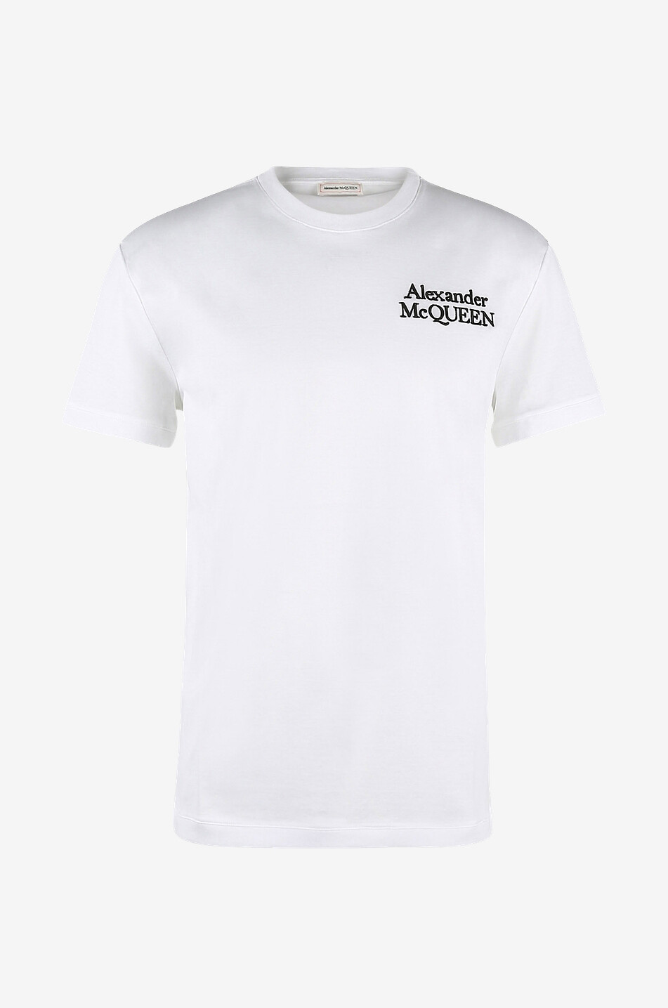 ★alexander mcqueen★ Logo embroidered short sleeve t-shirt Logo embroidered short-sleeved T-shirt - ALEXANDER McQUEEN