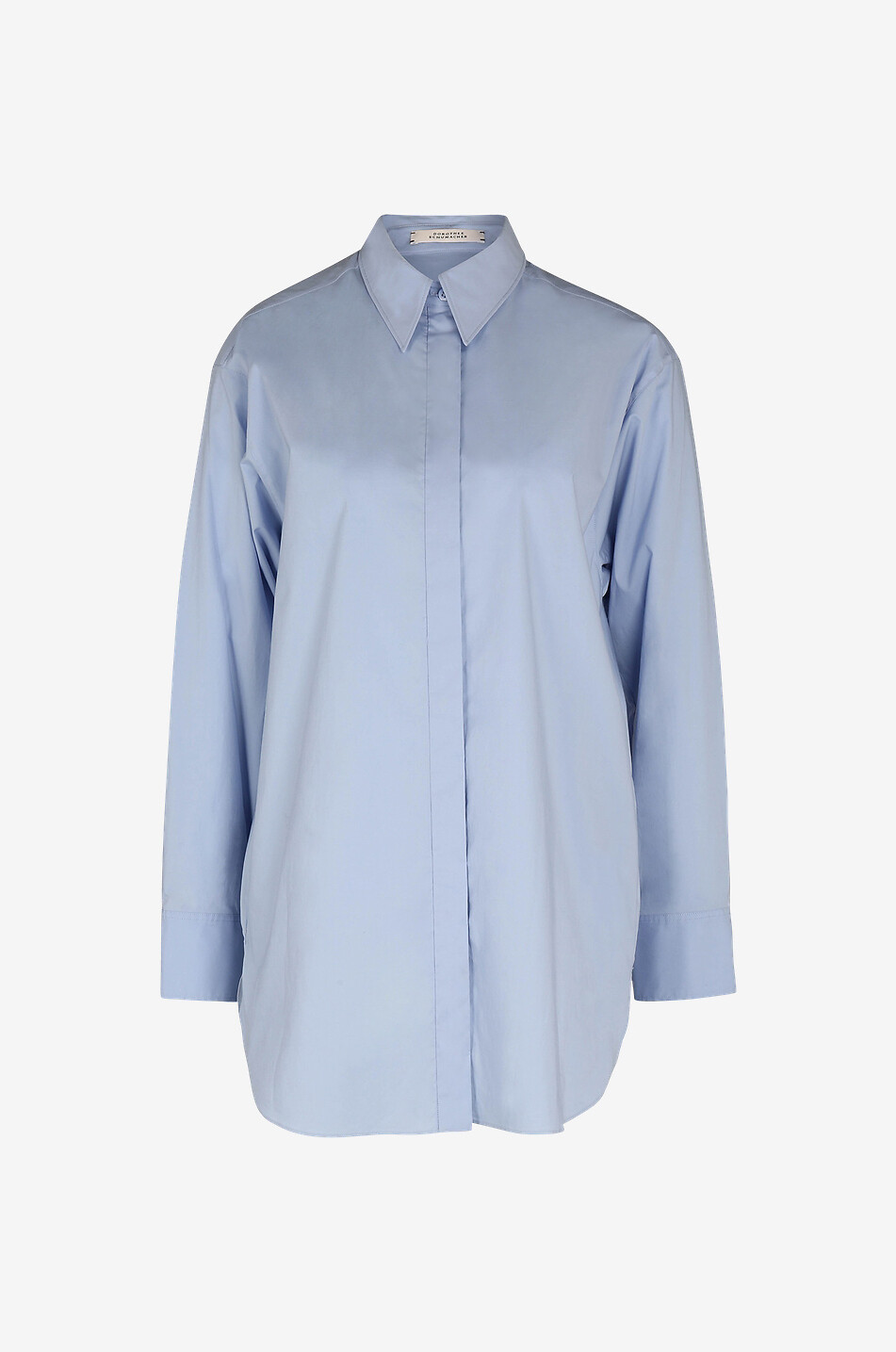 DOROTHEE SCHUMACHER Langarmbluse aus Baumwollmistretch Poplin Power Damen BLAU 1