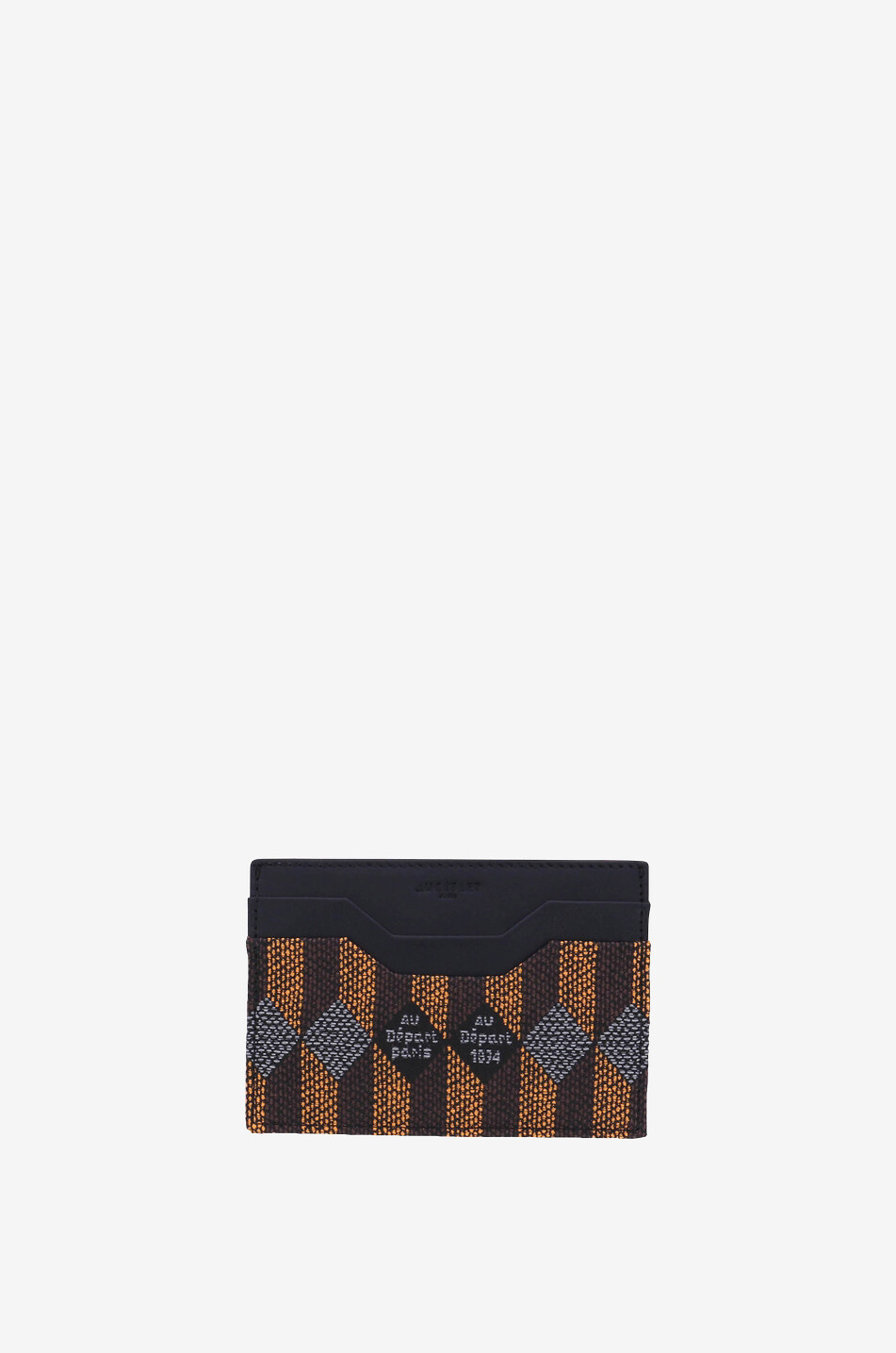 Kartenetui aus Leder und Jacquard Horizontal Monogram