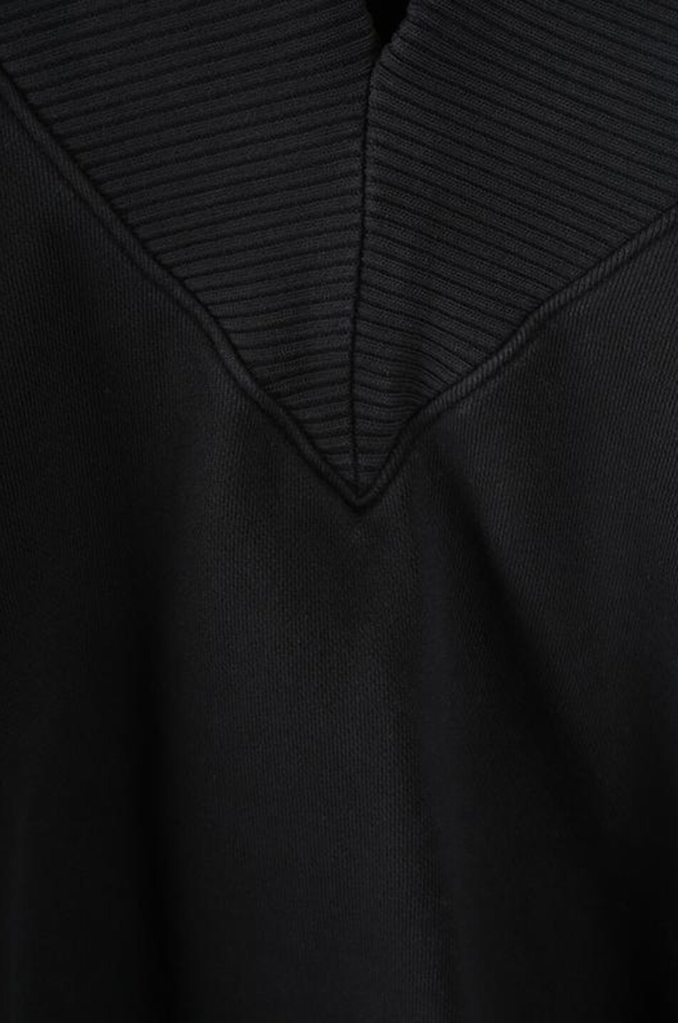 AGOLDE Sweat-shirt oversize col V Clara Femme NOIR 3