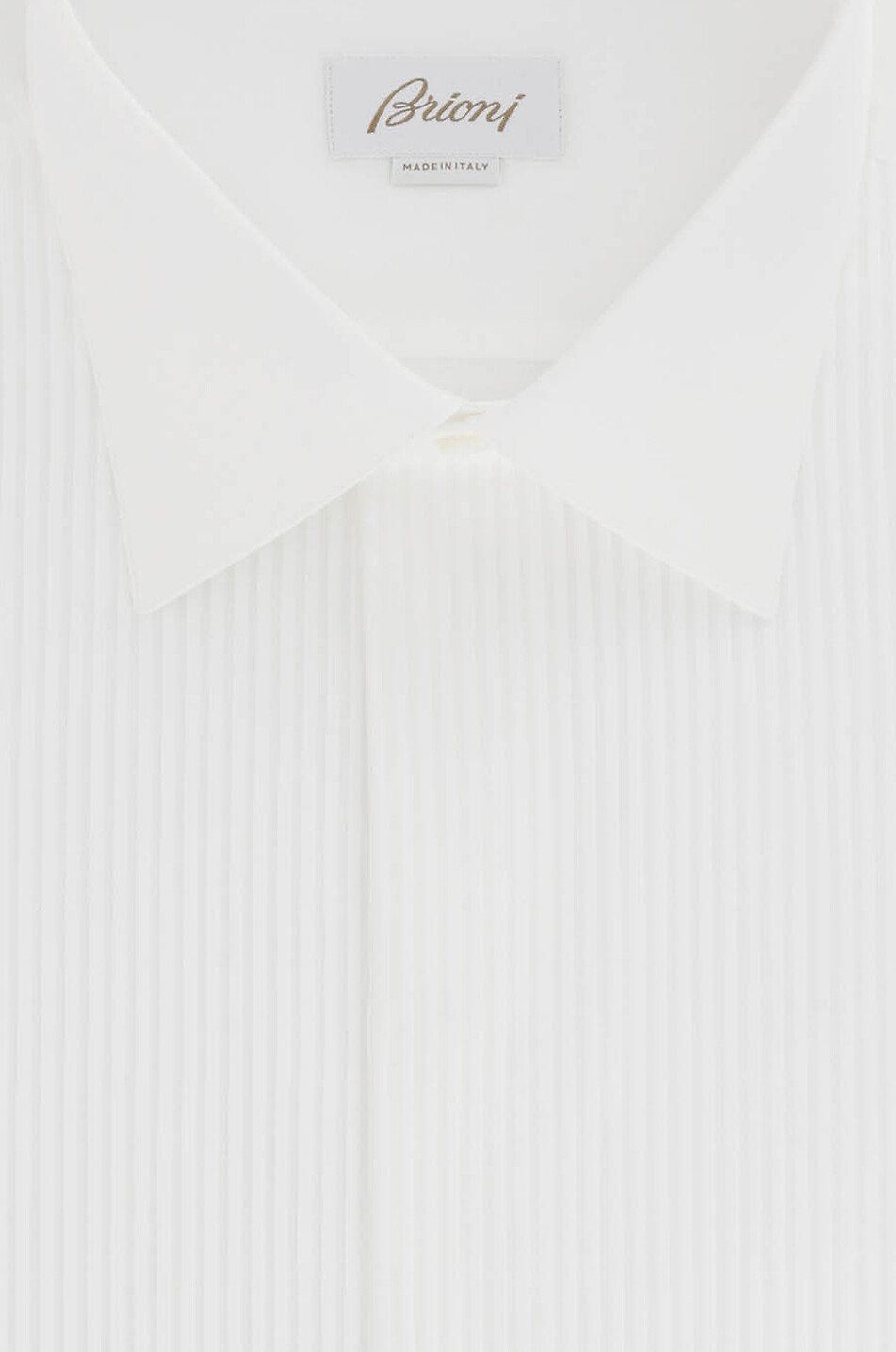 BRIONI Long-sleeved cotton shirt Men WHITE 2