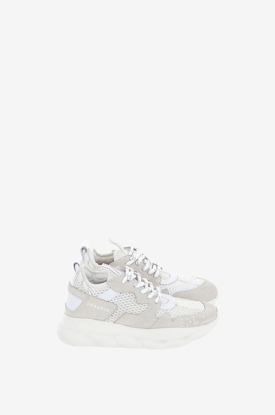VERSACE Baskets multi-matière enfant Chain Reaction Fille BLANC CASSE 2