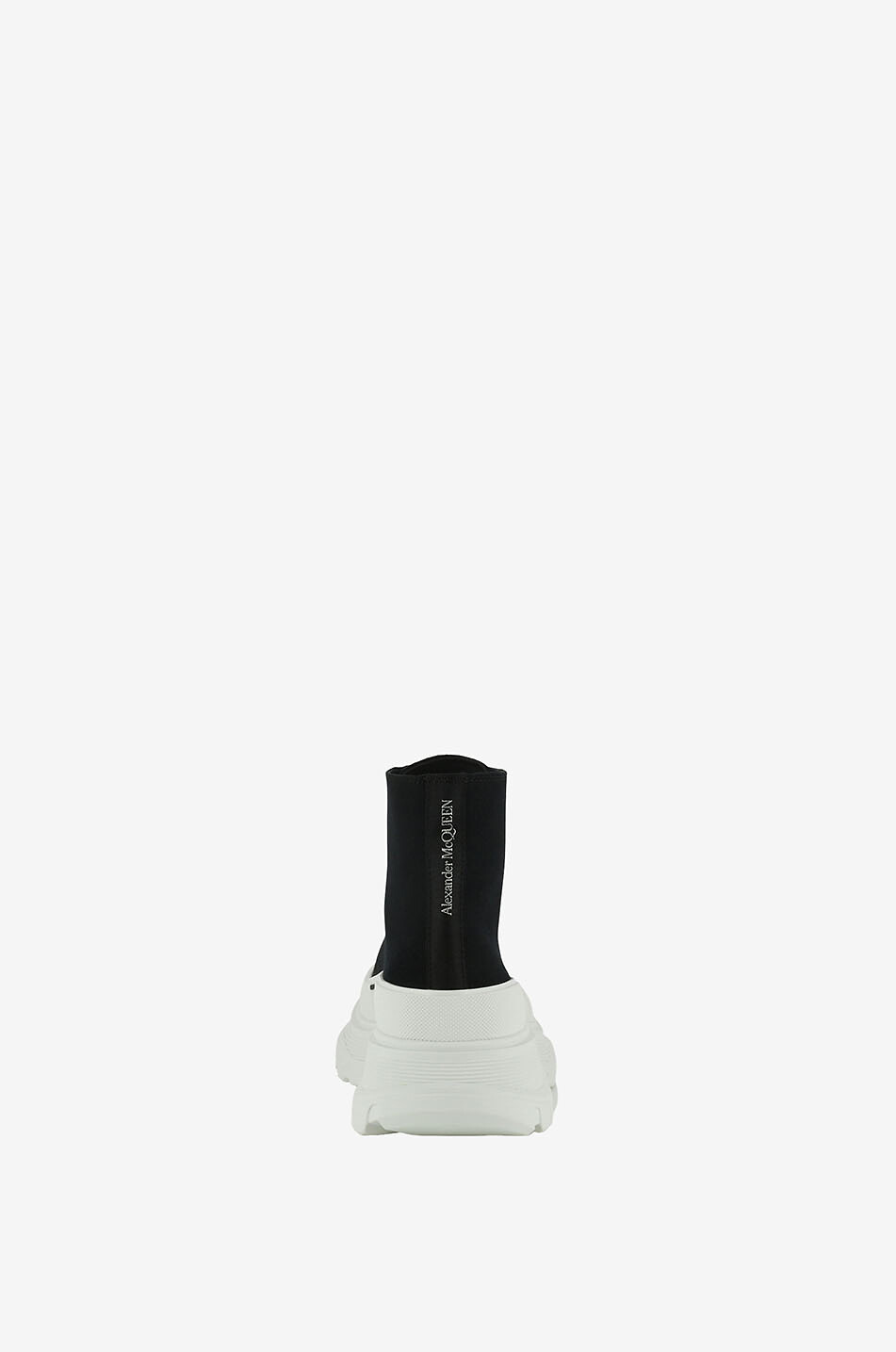 ALEXANDER McQUEEN Bottines à lacets en toile Tread Slick Femme NOIR 4