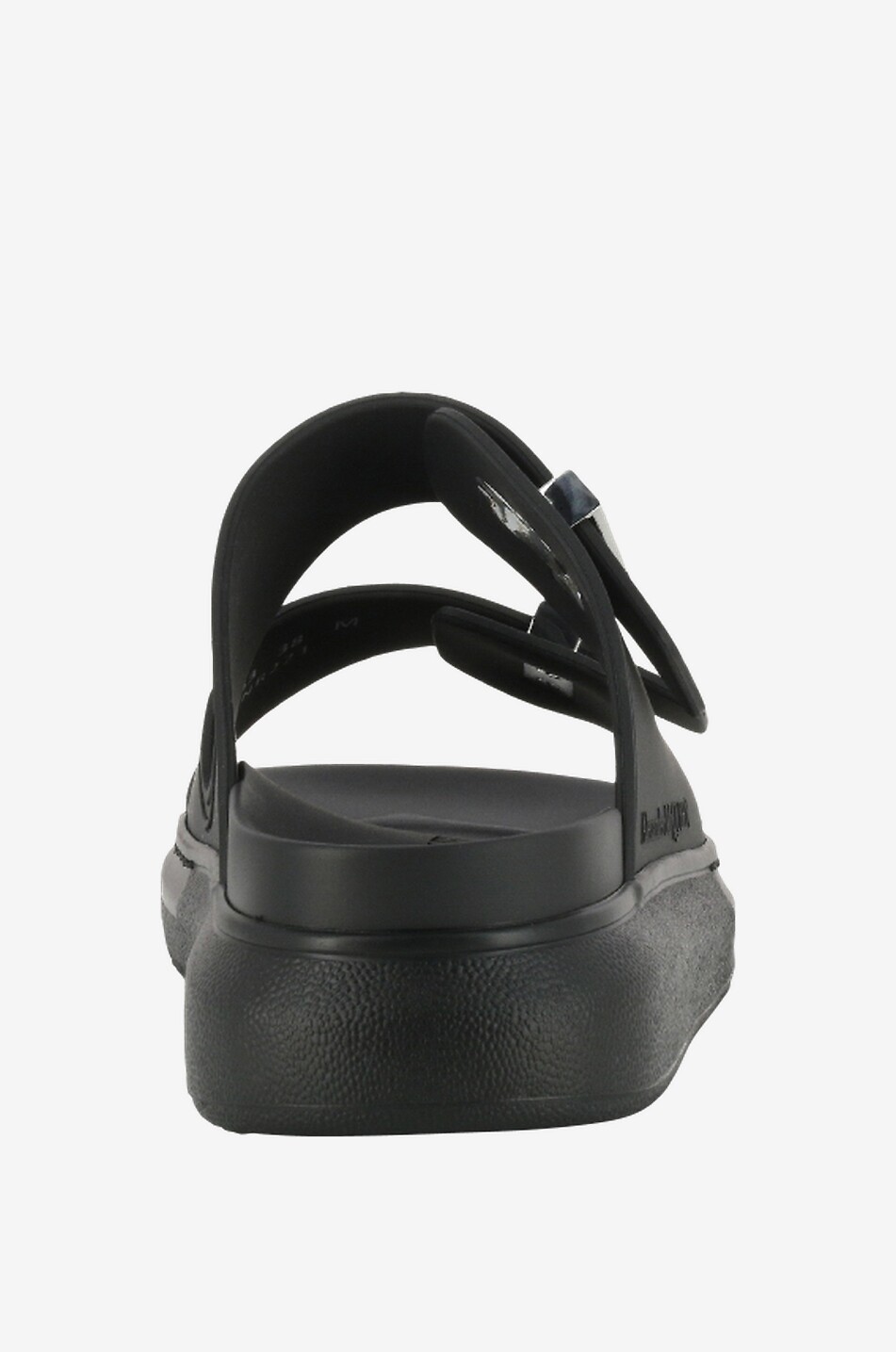 ALEXANDER McQUEEN Mules compensées en PVC Hybrid Femme NOIR 4