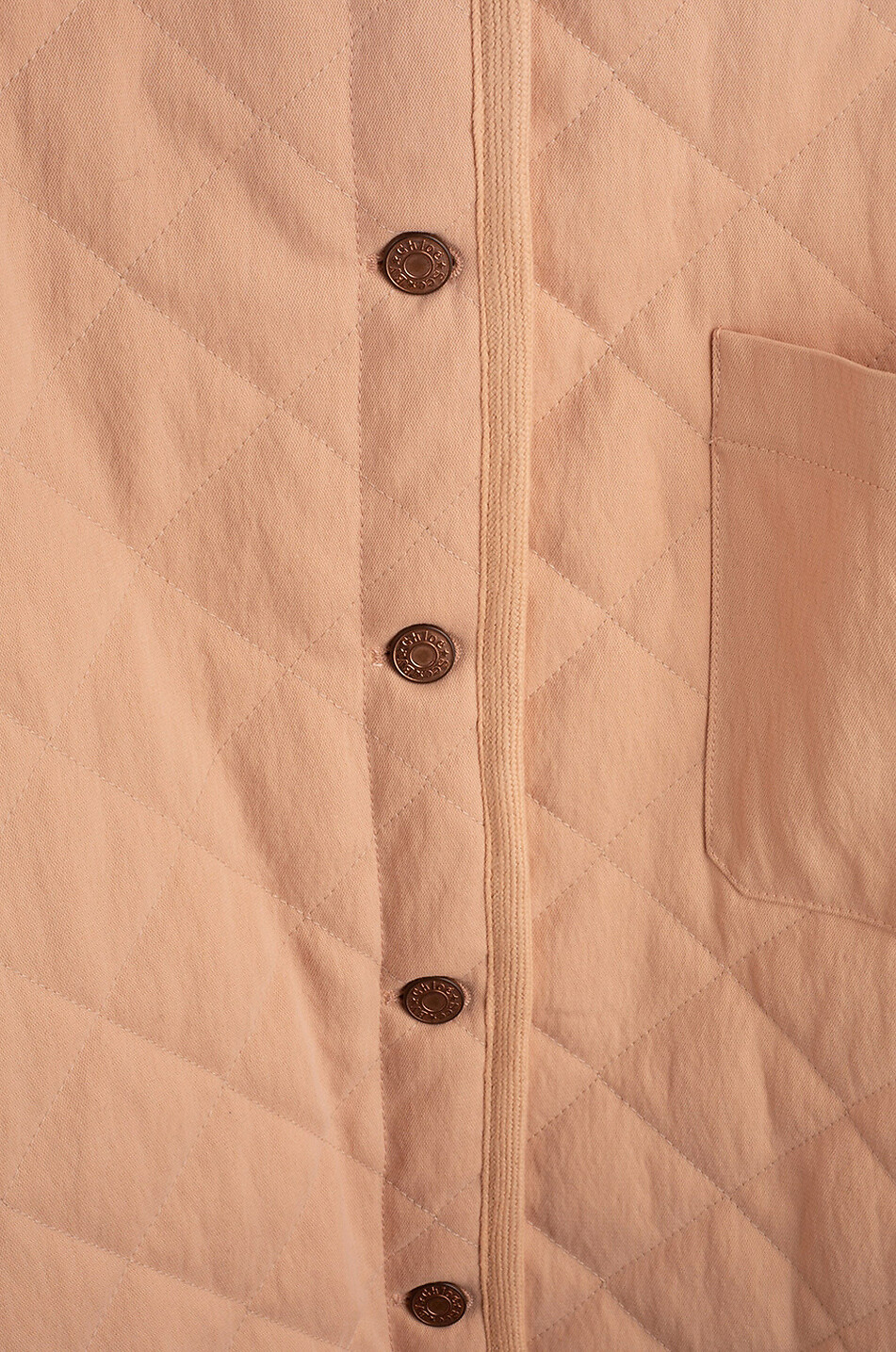 SEE BY CHLOE Oversized quilted organic cotton shirt jacket Women PINK 3