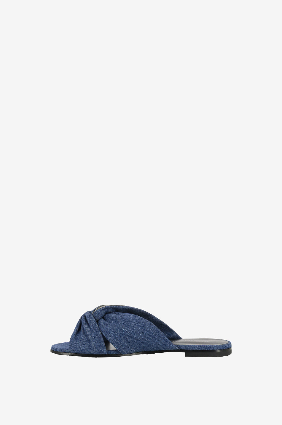 FABIANA FILIPPI Lea flat denim and bead mules Women BLUE 3