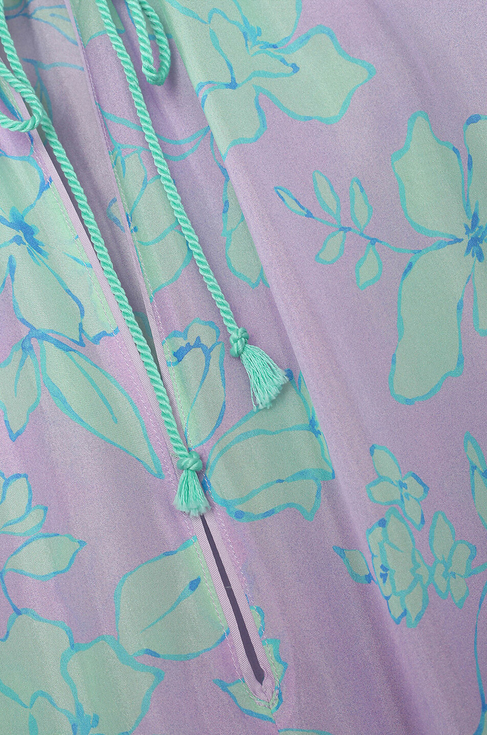 FORTE FORTE Langes Seidenkleid Damen BLAU 3