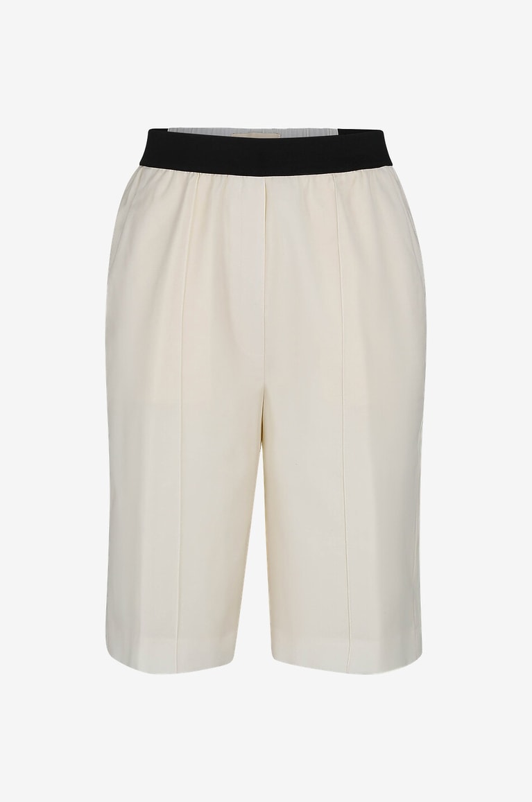 LOULOU STUDIO Shorts aus Wolle Lamay Damen WEISS 1