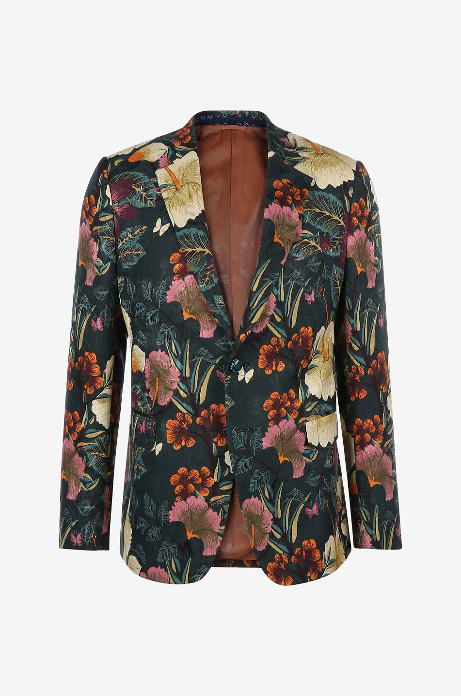ETRO Tropical flower printed jacquard blazer Men MULTI COLOURED 1