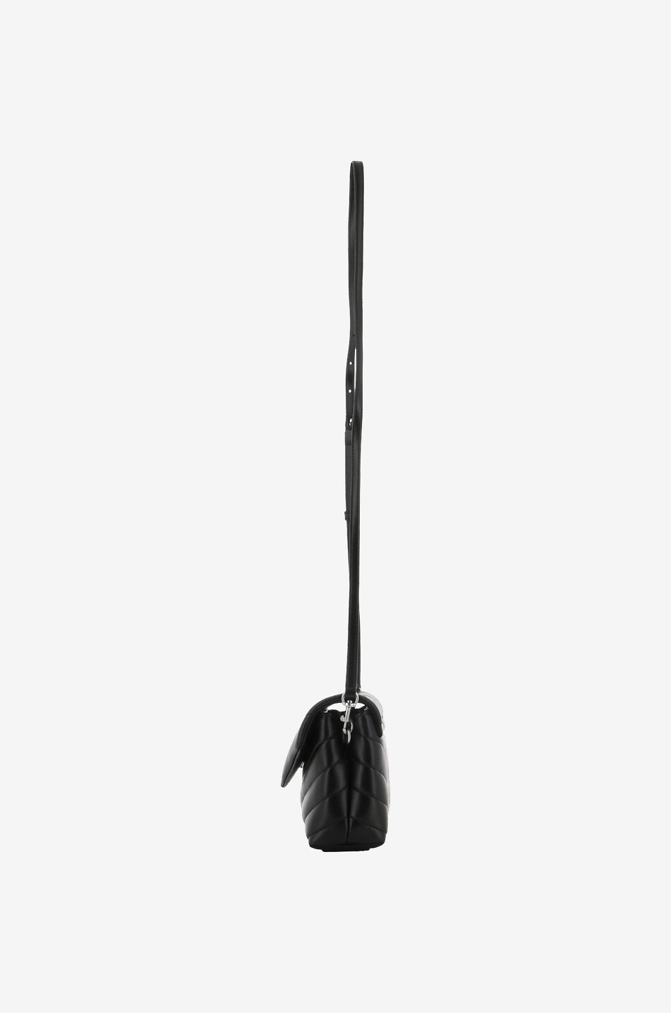 SAINT LAURENT PARIS Schultertasche aus gestepptem Leder Loulou Toy Damen SCHWARZ 4