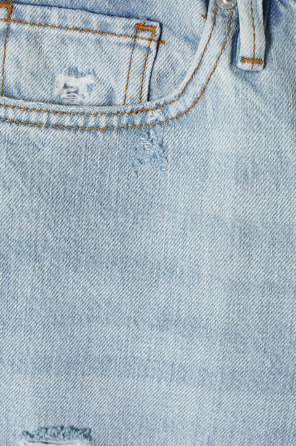 FRAME Cotton straight jeans Women LIGHT BLUE 3