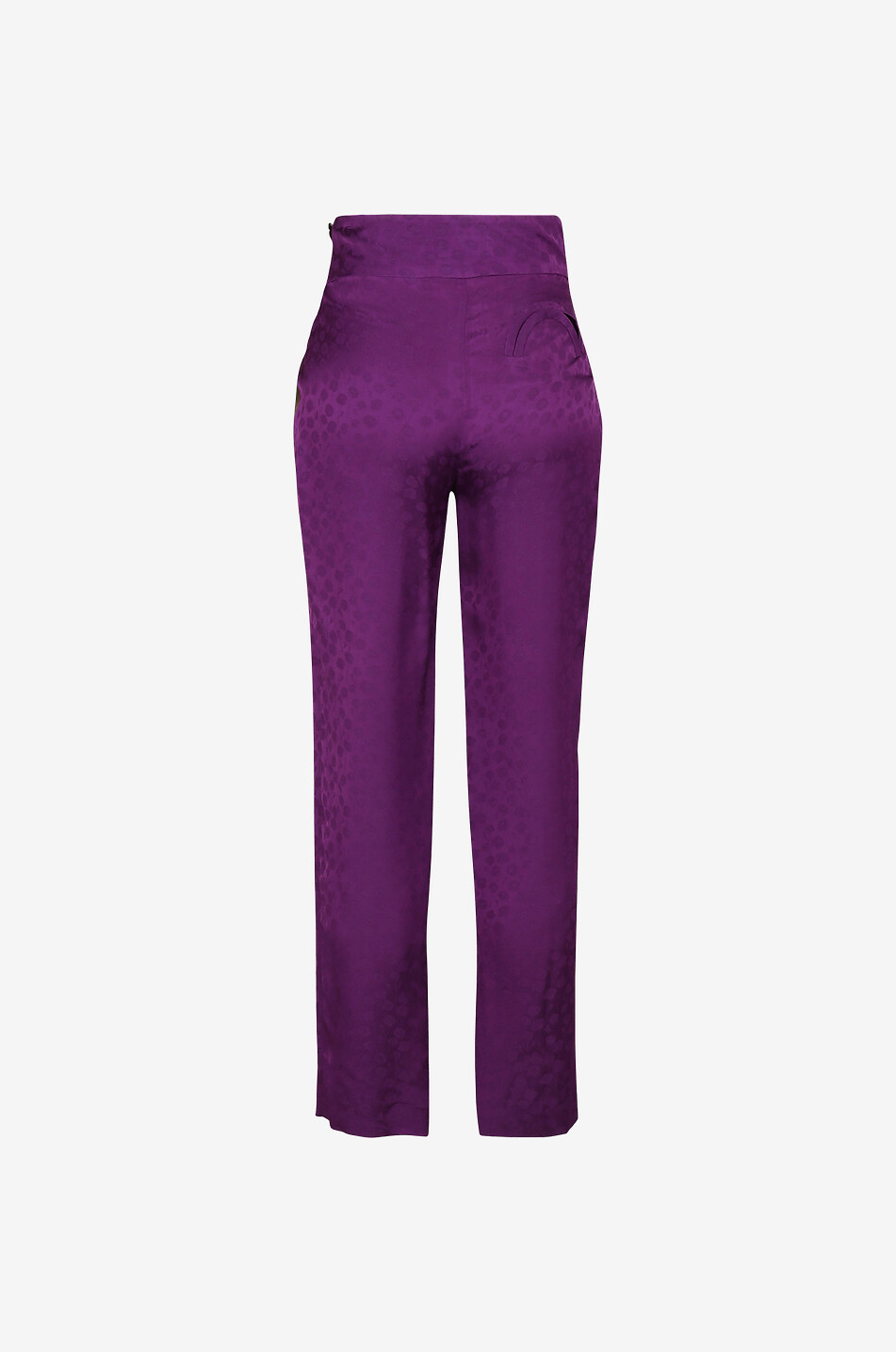 BLAZE MILANO Pantalon large en jacquard Liara Whisteria Basque Femme VIOLET 2