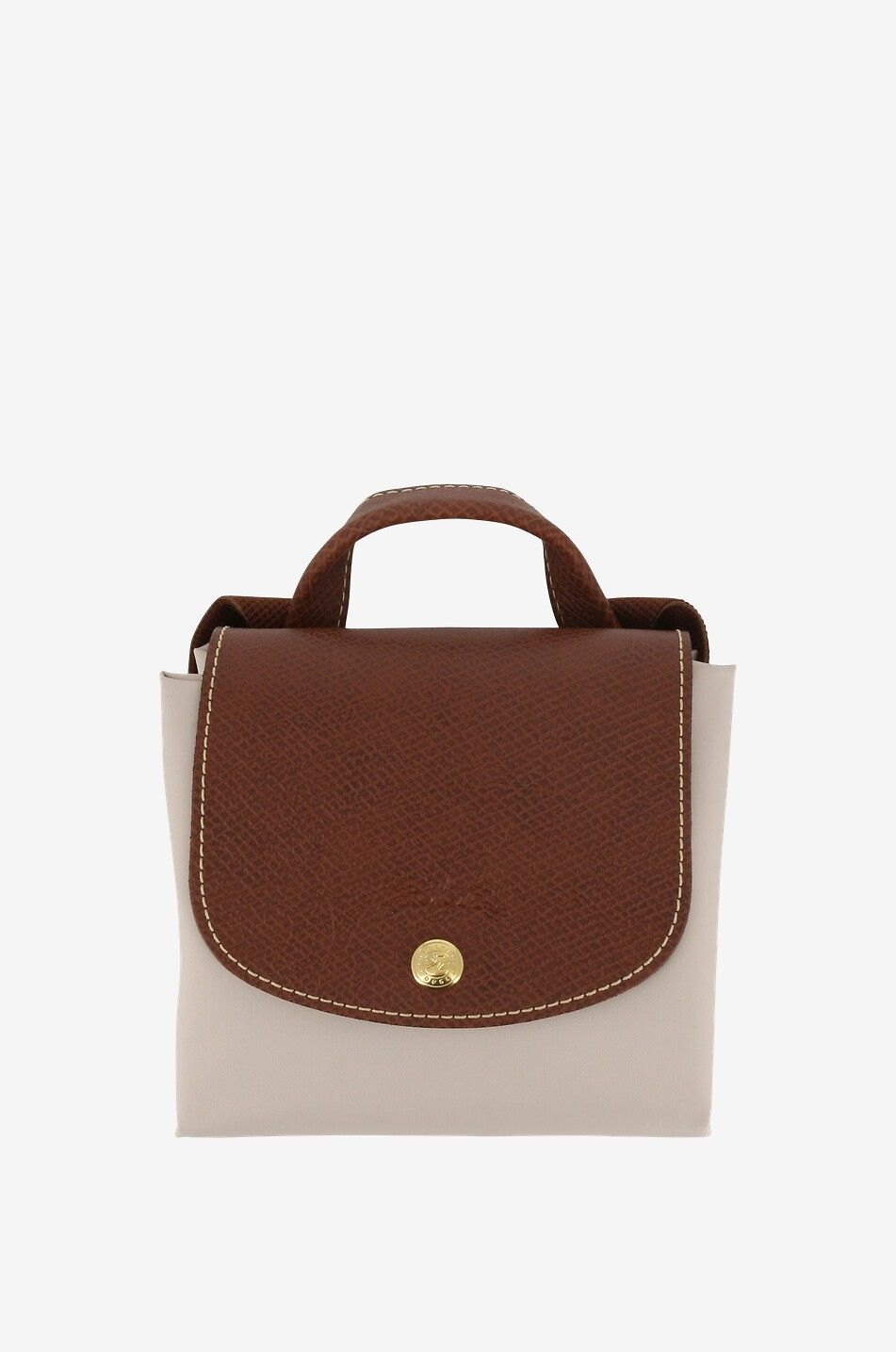 LONGCHAMP Petit sac à dos en toile Le Pliage Femme Beige clair 3