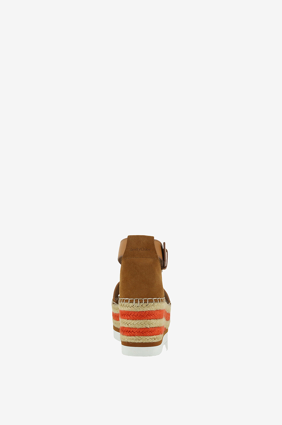 SEE BY CHLOE Glyn suede wedge sandals Women BEIGE 4