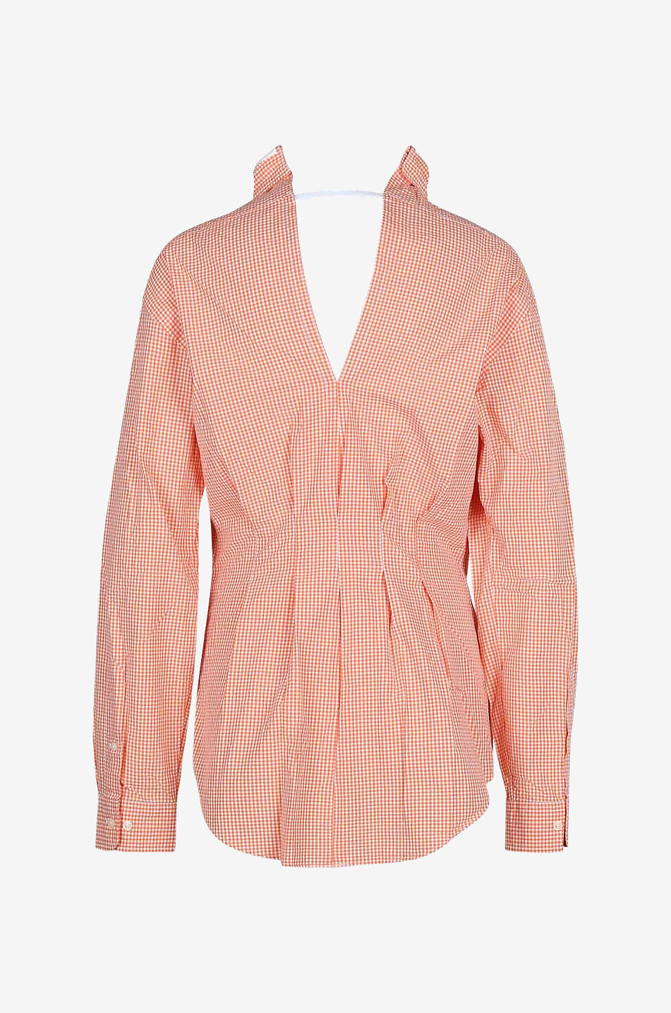 Vintage material long-sleeved shirt