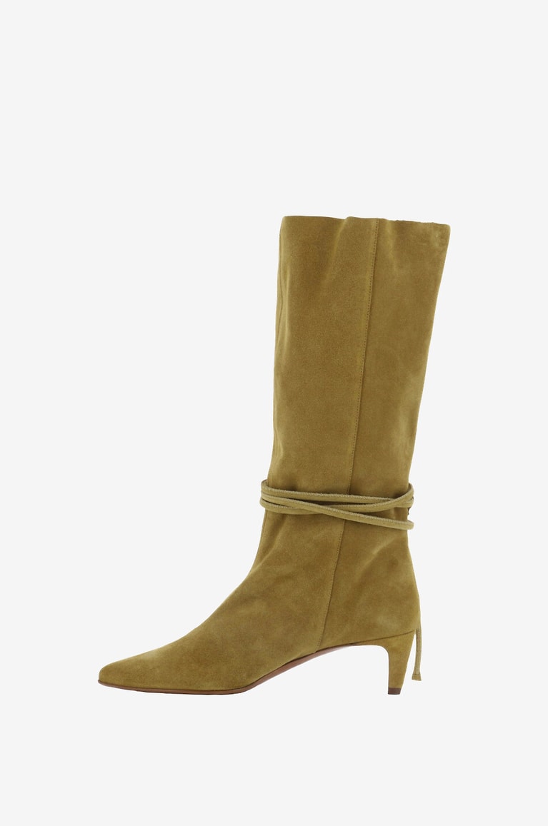 FORTE FORTE Stiefel aus Leder mit Absatz Damen BEIGE 3