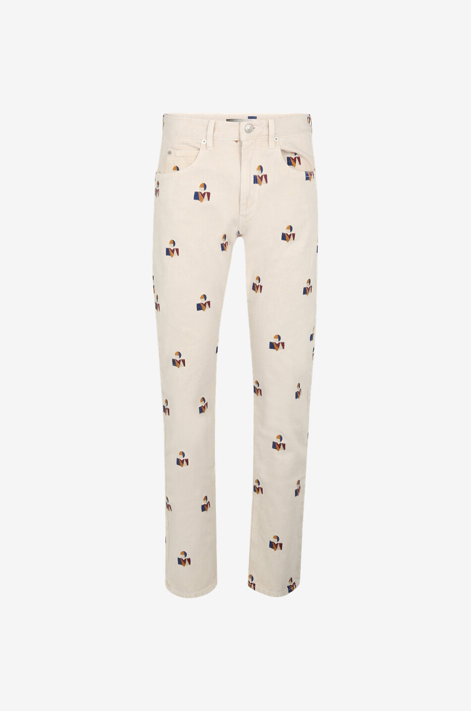 ISABEL MARANT Bestickte Jeans mit geradem Bein Jasperbo Herren BUNT 1