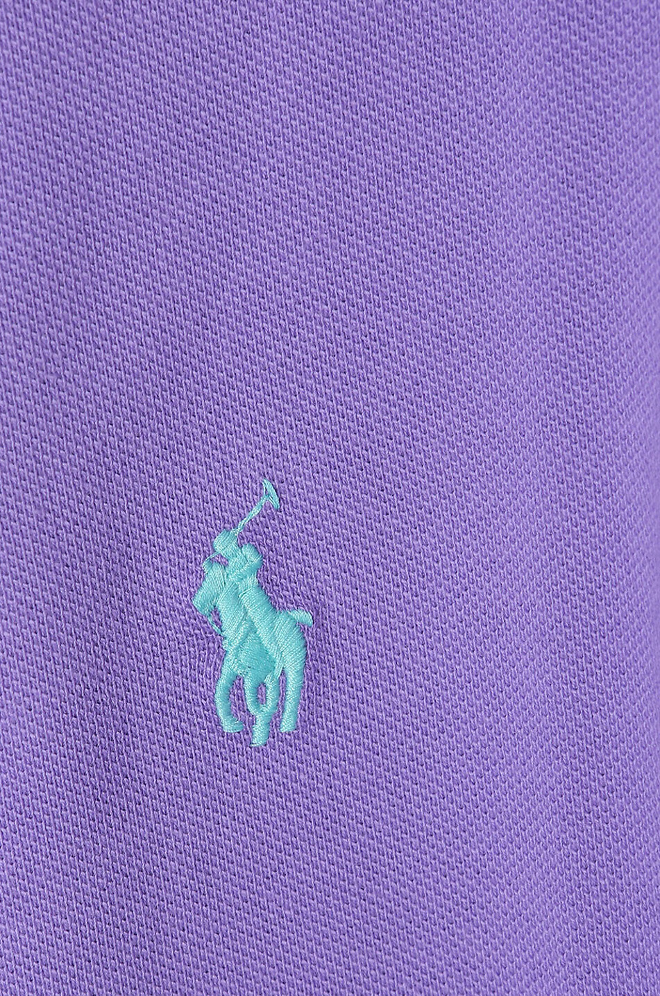 POLO RALPH LAUREN Pony embroidered slim fit cotton piqué polo shirt Men MEDIUM PURPLE 3