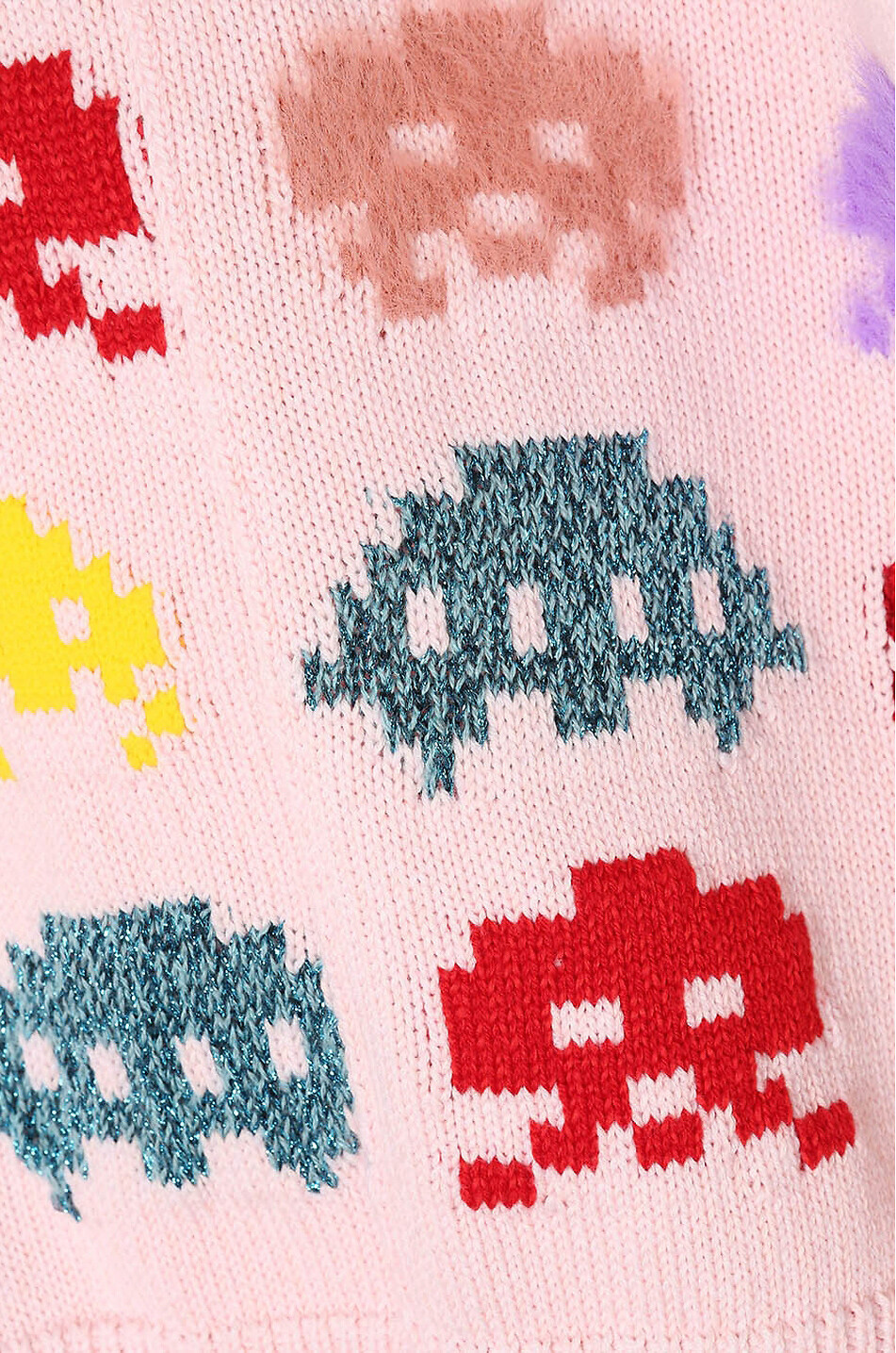 STELLA McCARTNEY Gamer asymmetric oversize jacquard jumper Women MULTI COLOURED 3