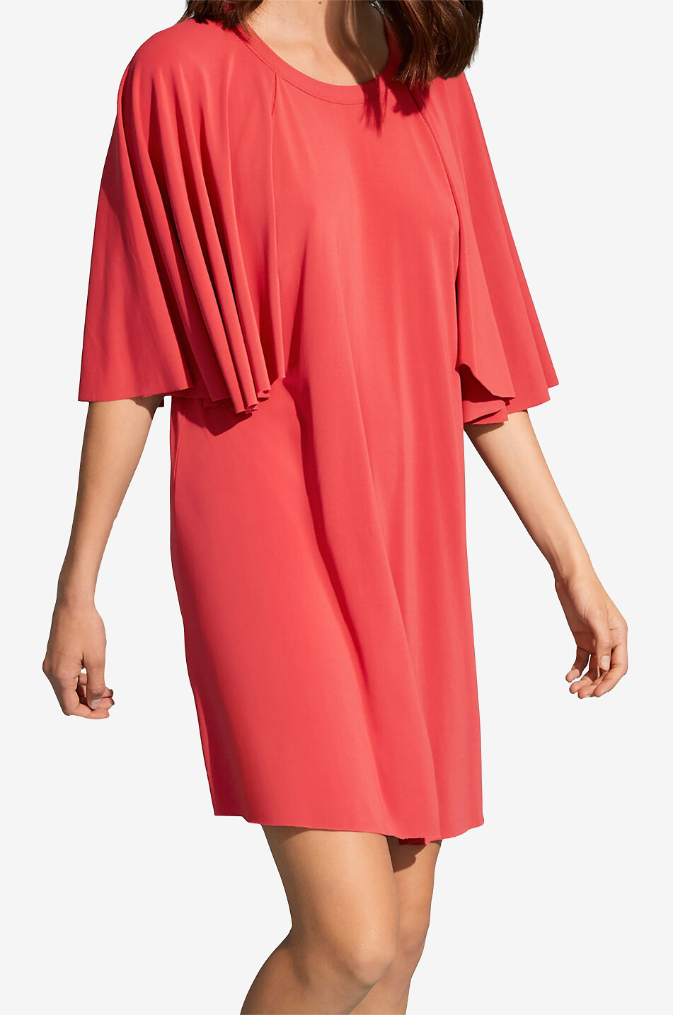 Weites Minikleid mit kurzen Ärmeln Lina