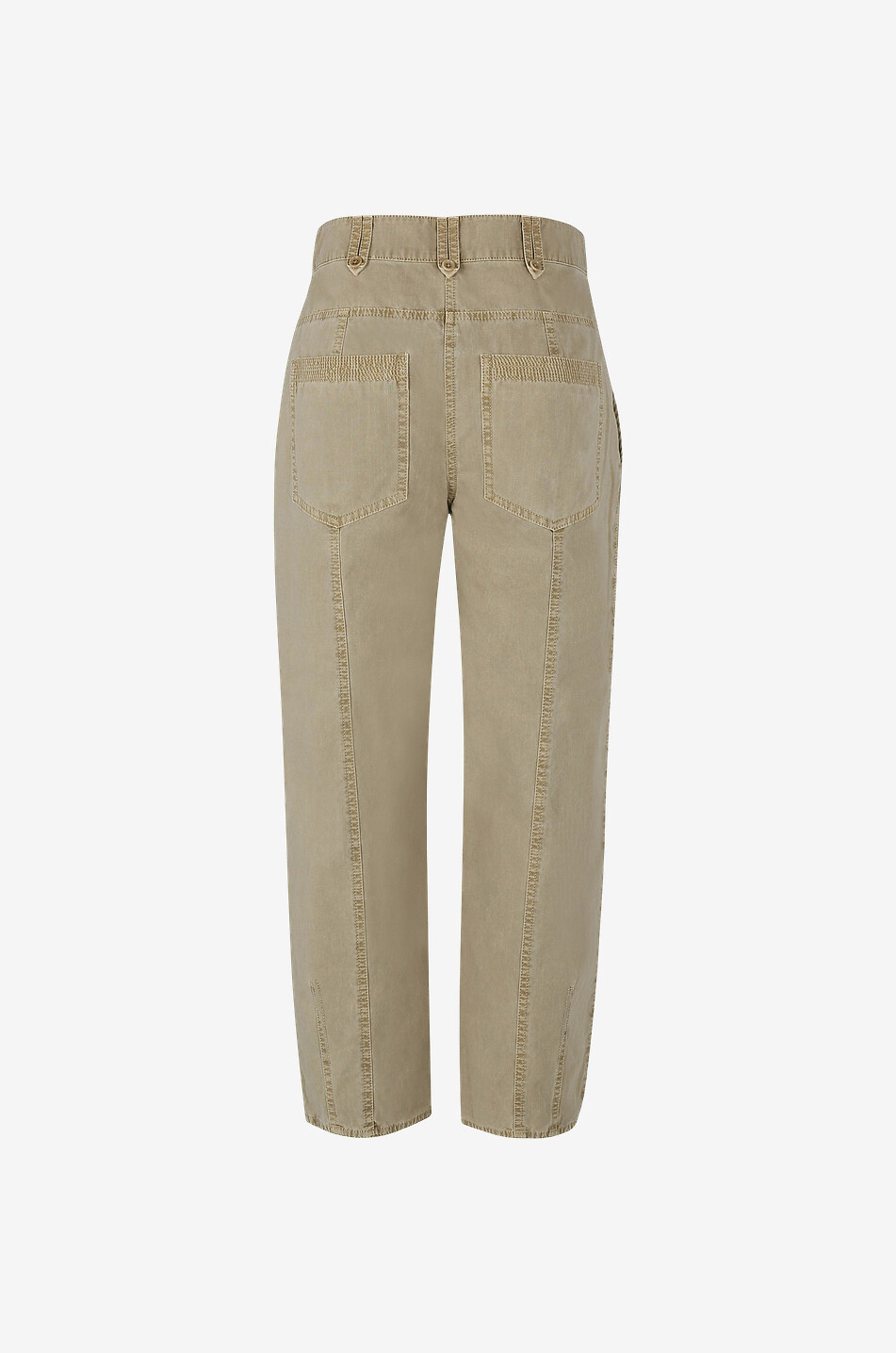 ULLA JOHNSON Cambrie straight-leg cotton trousers Women BEIGE 2