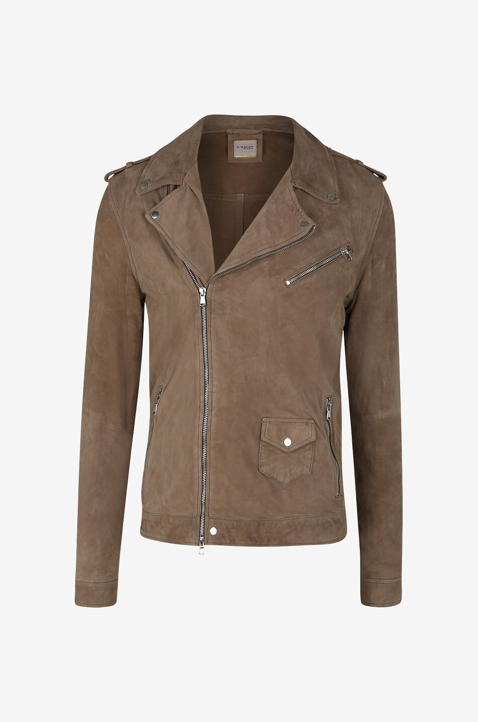 ANDREA D'AMICO Lederjacke Herren BRAUN 1
