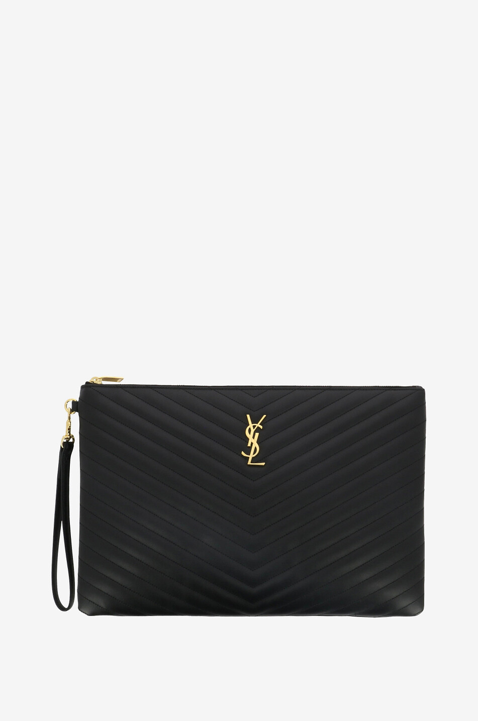 Monogramme quilted leather portfolio