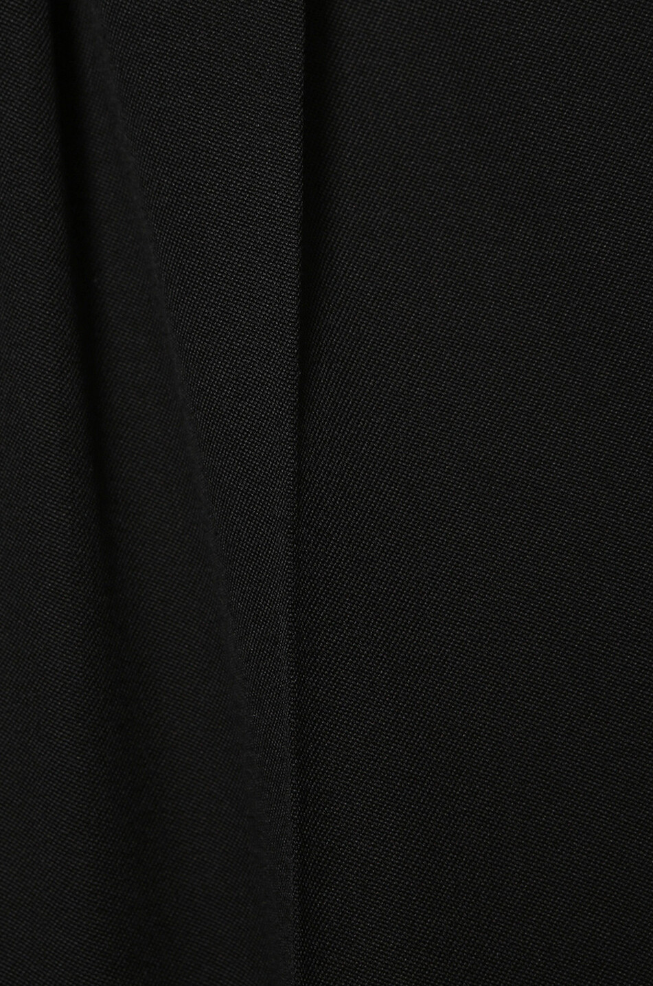SAINT LAURENT PARIS Loose-fitting trousers in grain de poudre wool Women BLACK 3