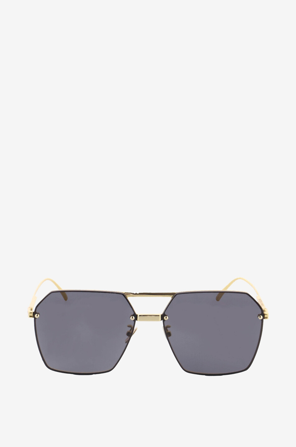 BOTTEGA VENETA Geometric aviator sunglasses Women GOLDEN 1