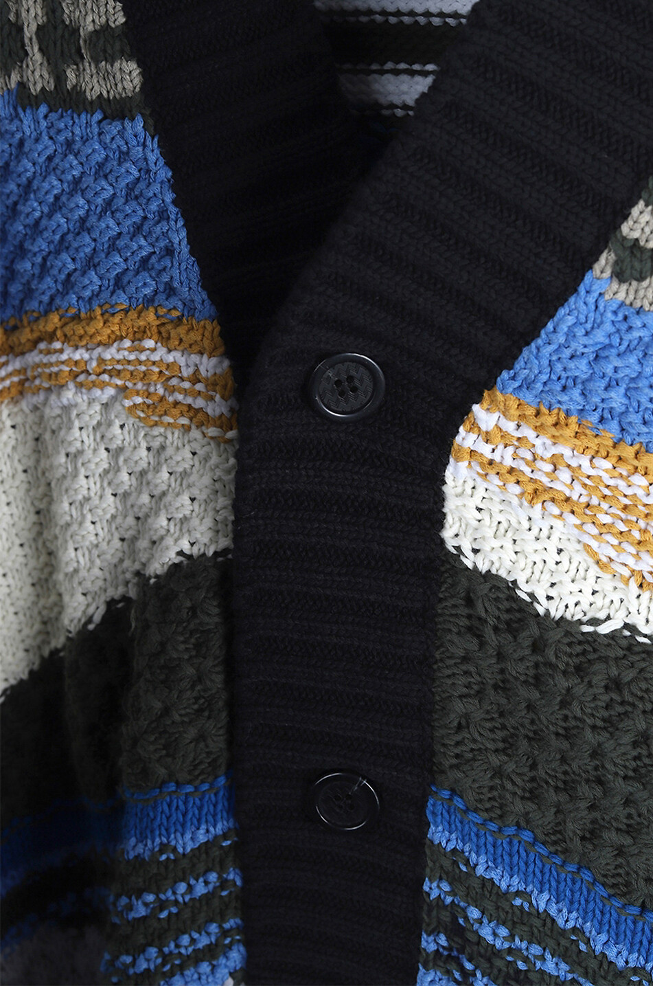 MISSONI Jacquard-Cardigan im Landschaft-Stil Herren BLAU 3